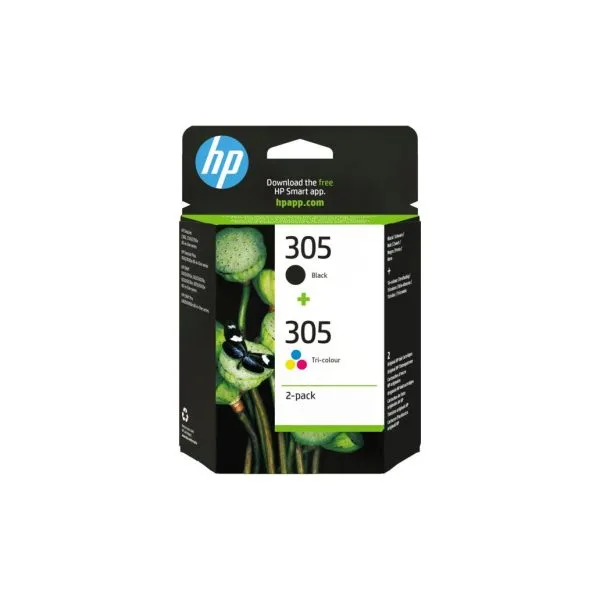 Pack Tinteiros HP 305 Preto/Cor 6ZD17A 120/100 Pág